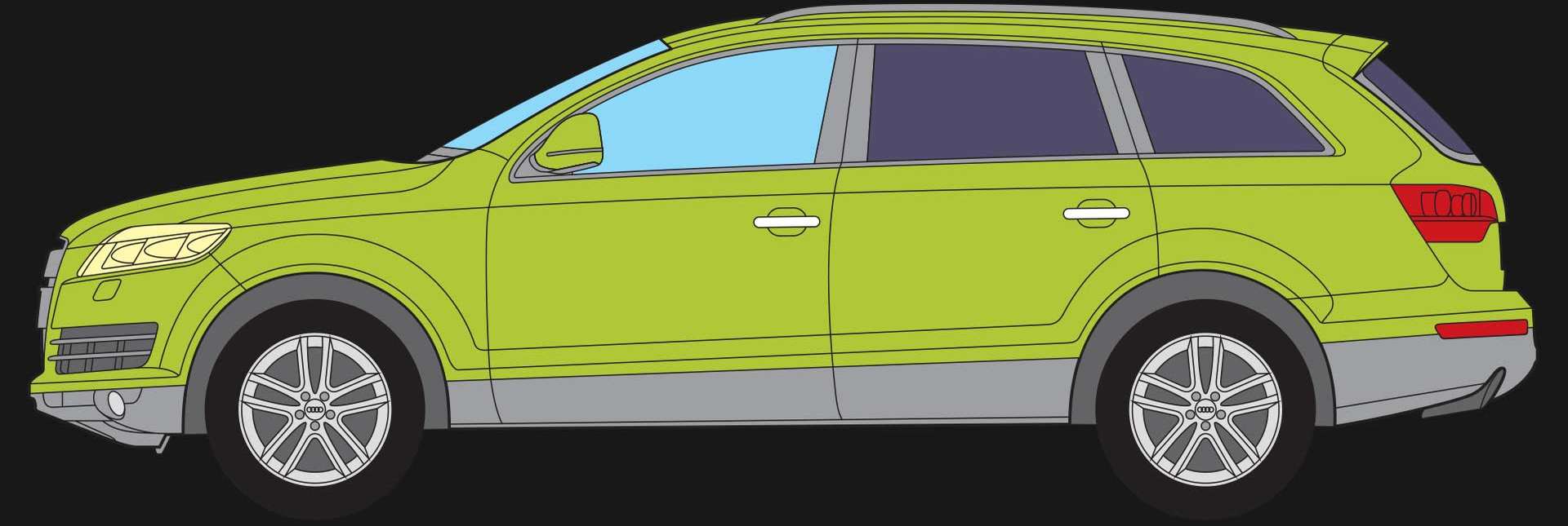 SUV 3 matt PPF fóliázás